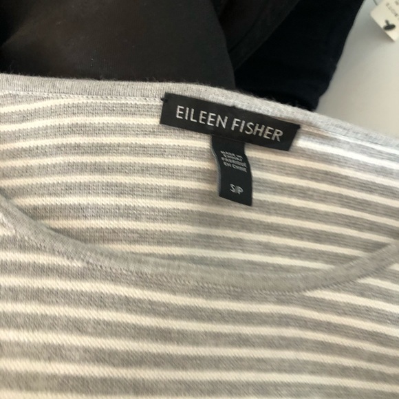 Eileen Fisher Organic Cotton Striped Sweater - Picture 6 of 7